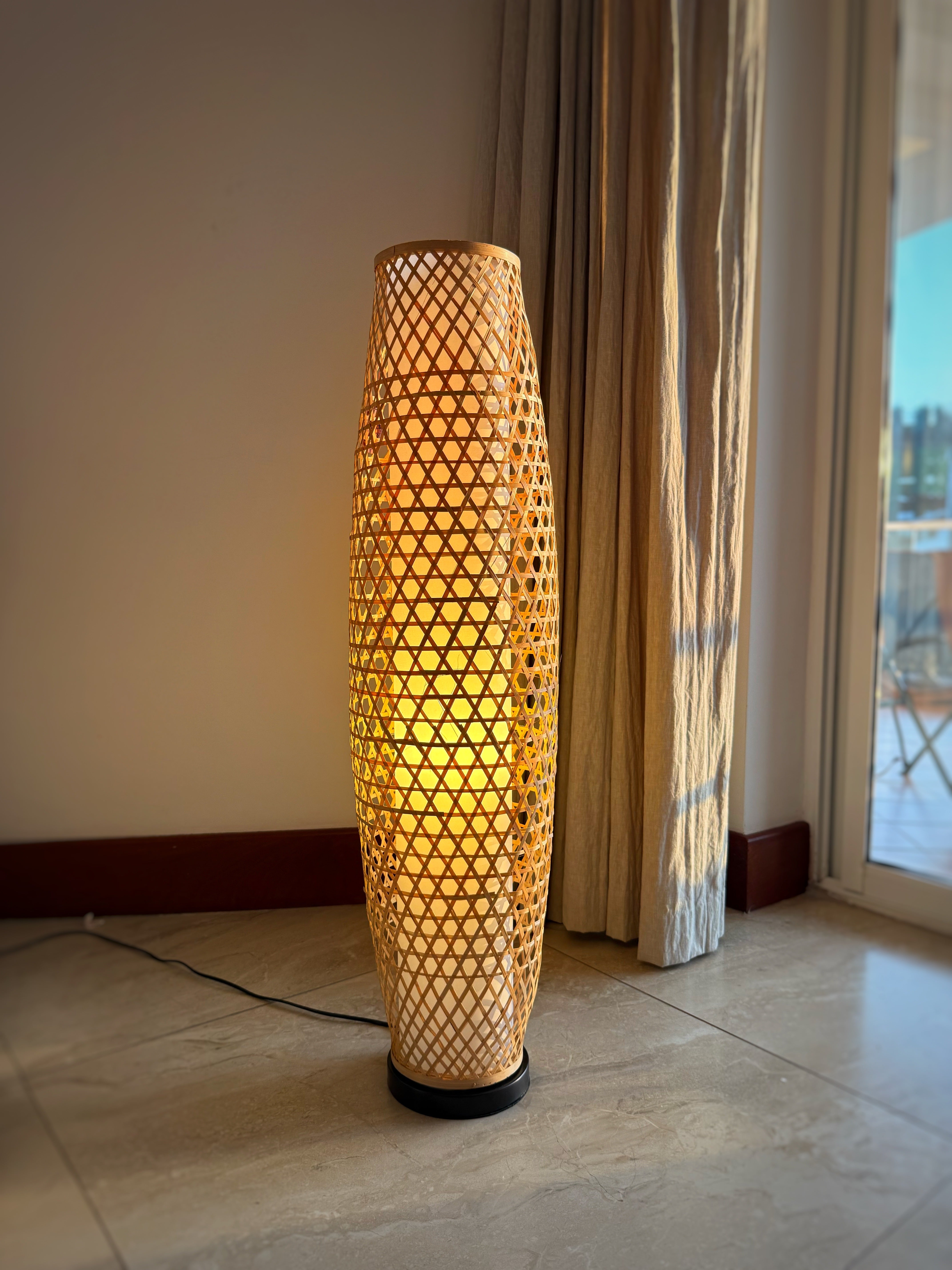 Bamboo Rattan Floorlamp #0507