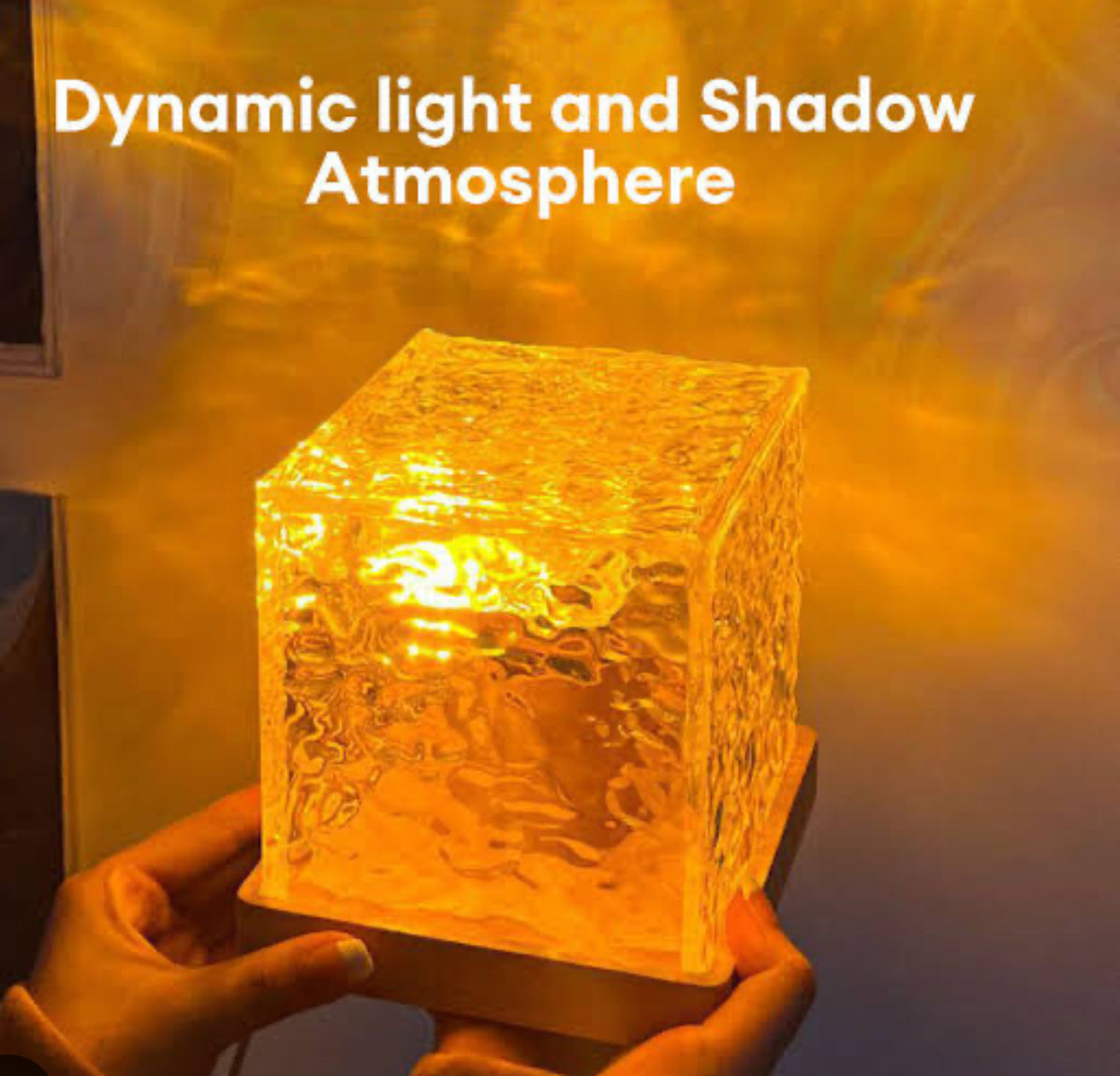 Ice cube projector (water ripple effect)