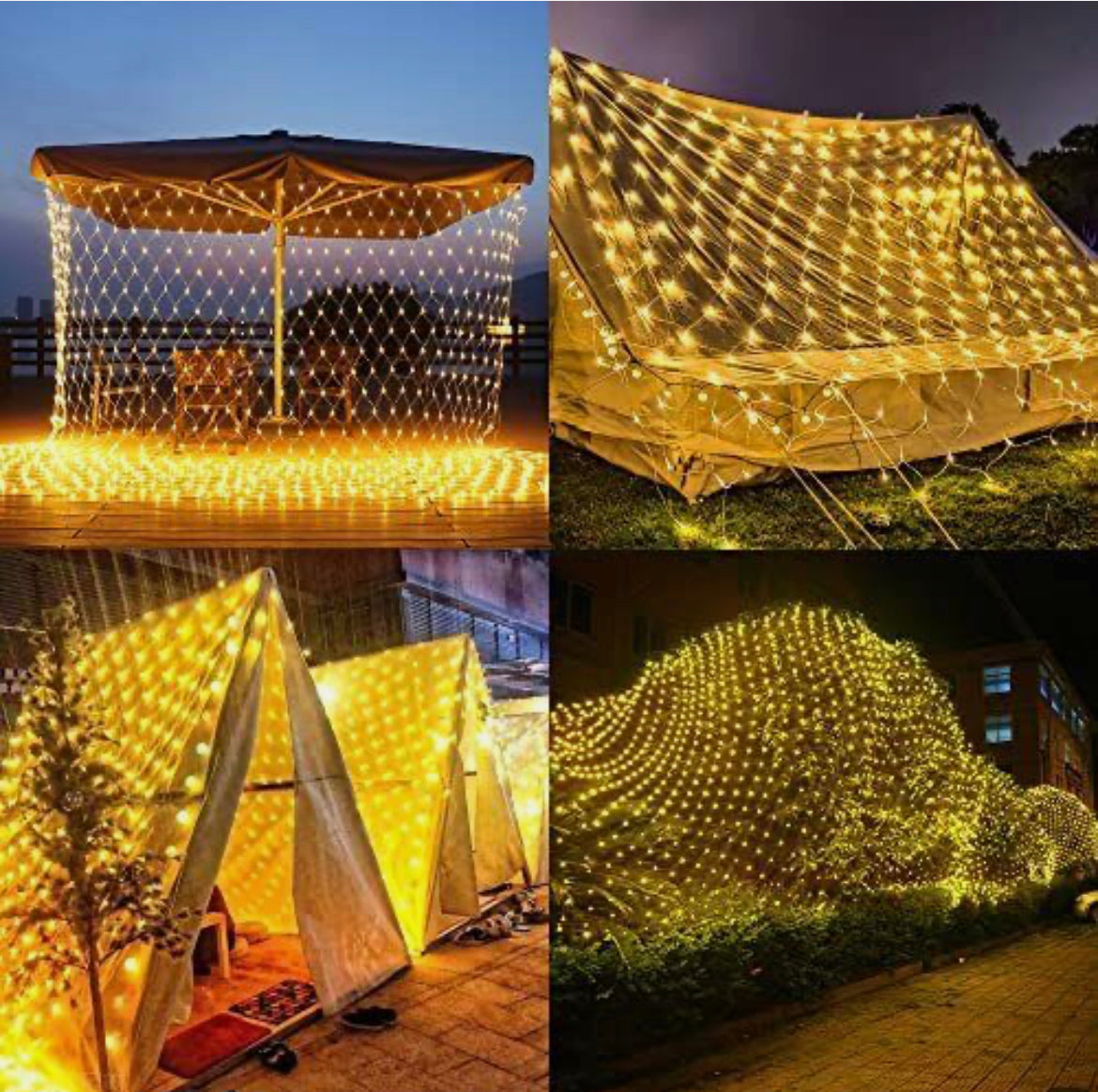 Mesh/Net lights Warm white