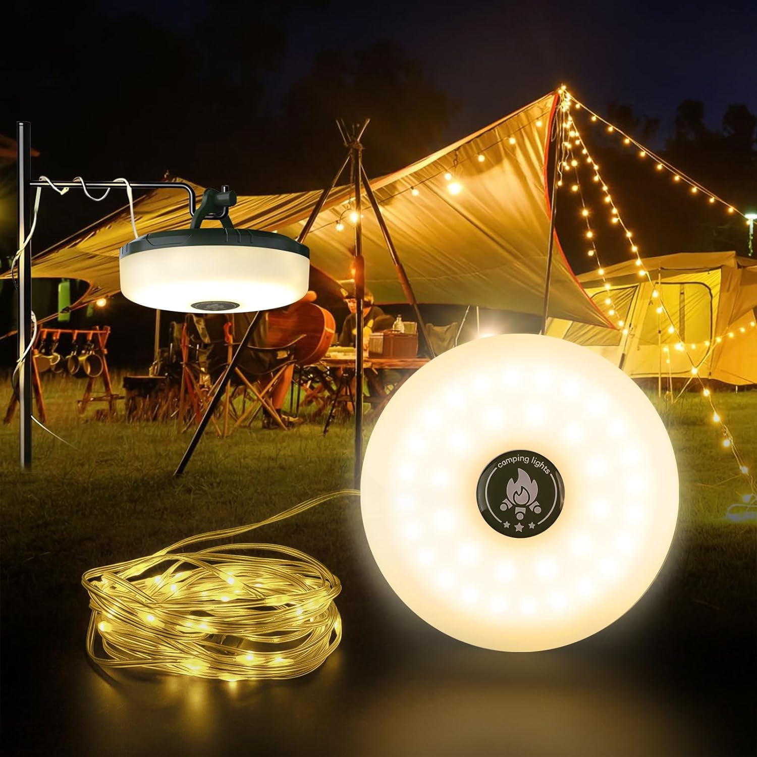 10 meter Retractable fairy light (Rechargeable)