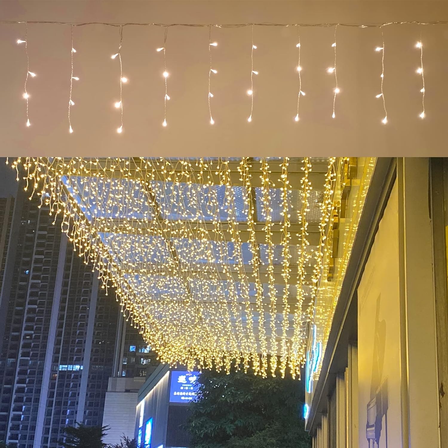 4 meter icicle fairy light (Plug in)