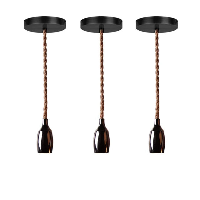 Fancy pendant pearl black finish