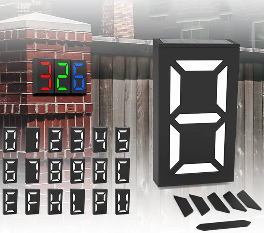 Solar Number house tag