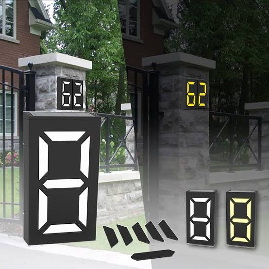 Solar Number house tag