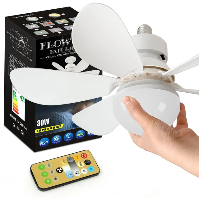 Fan with Light (flower fan)