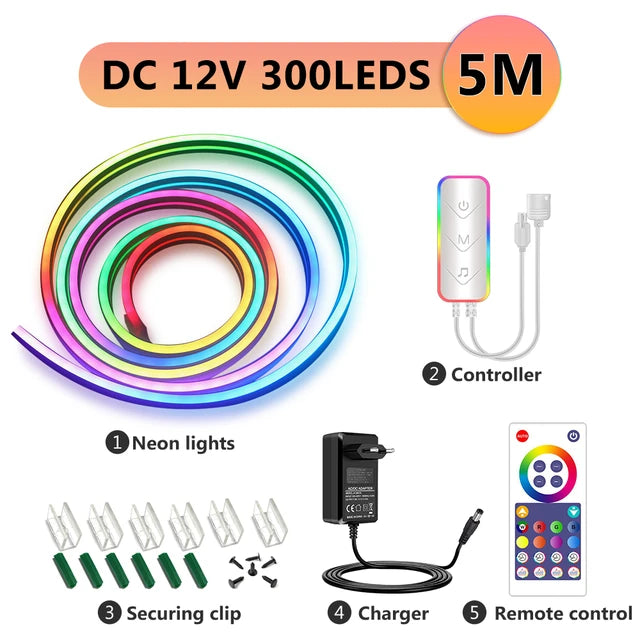 5 meter neon futuristic strip light