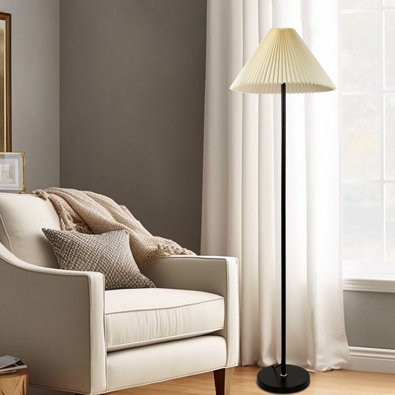 White shade floorlamp