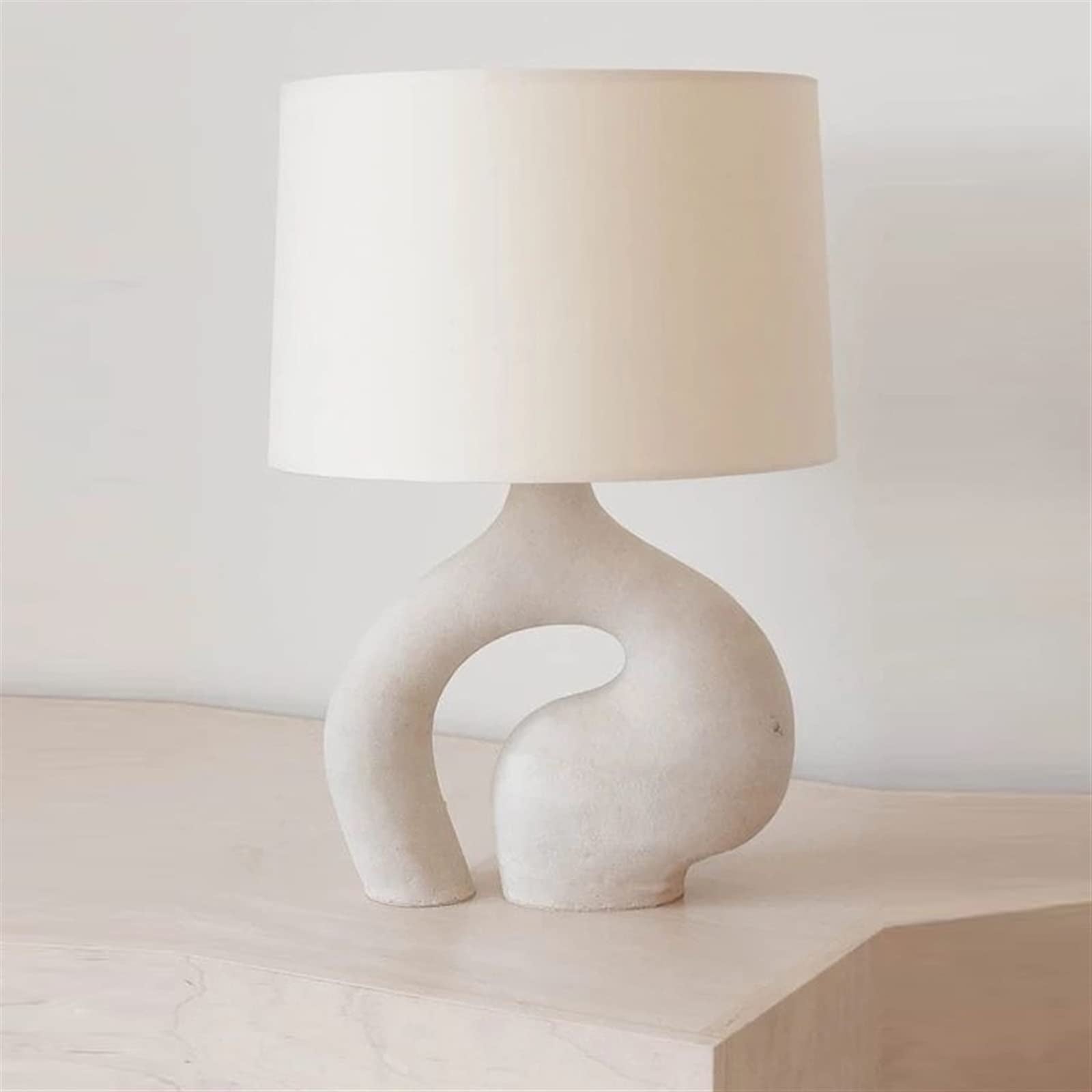 All white table lamp