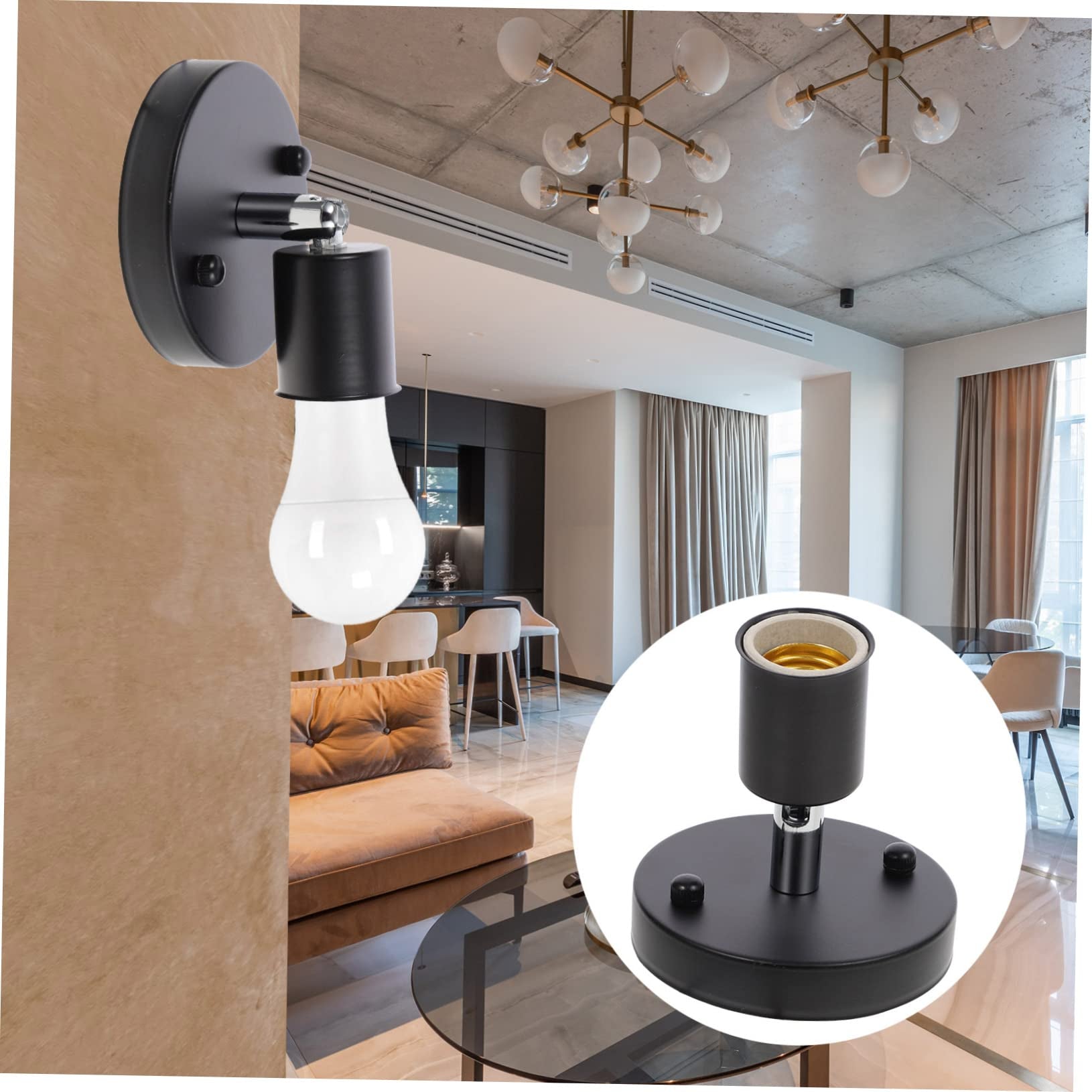 wall light (black, gold, silver)