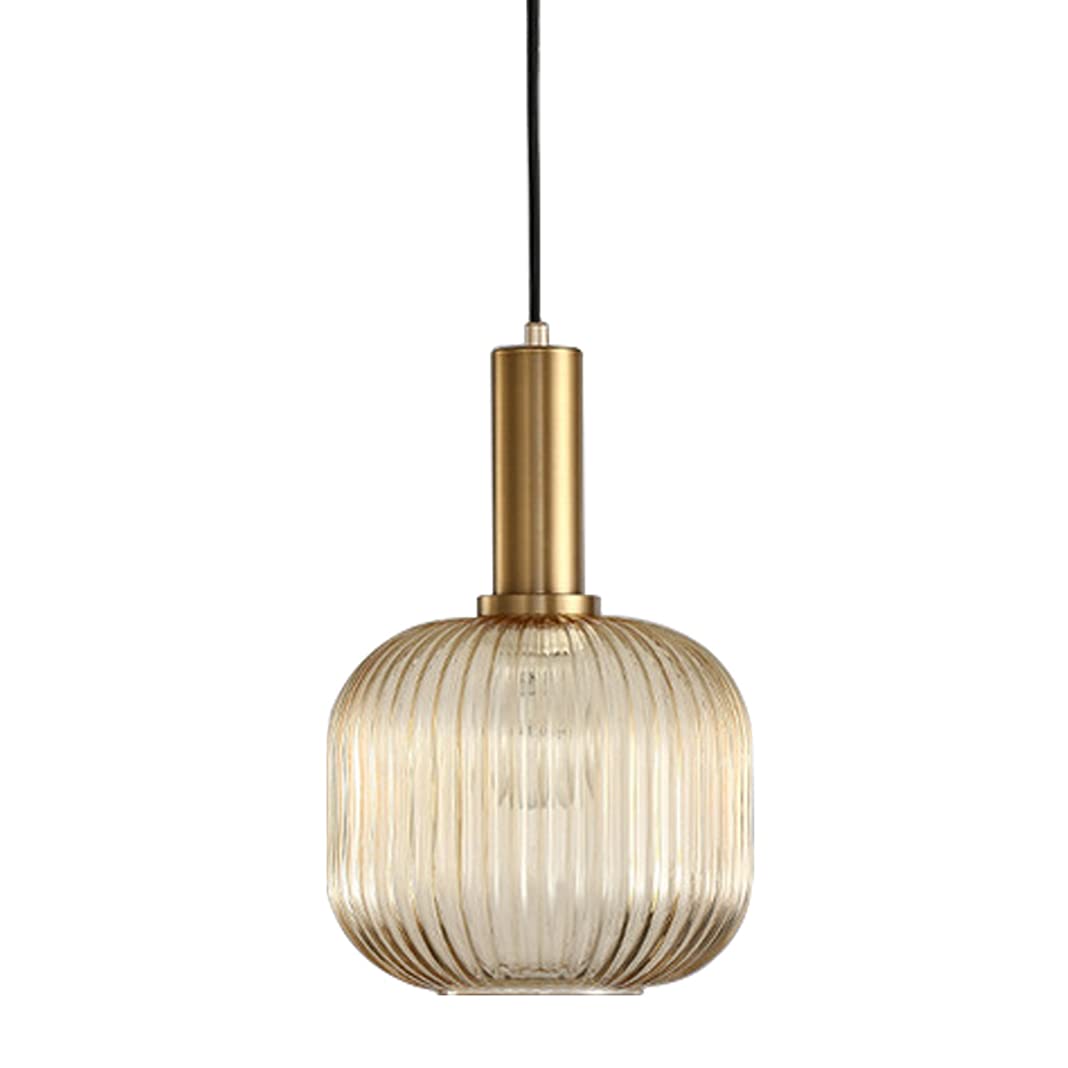 Glass pendant luxury amber