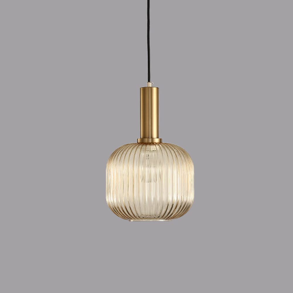 Glass pendant luxury amber