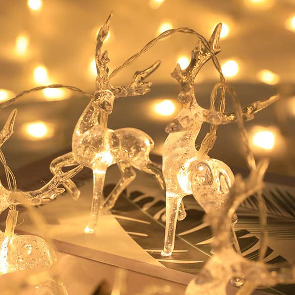 Reindeer Christmas fairy lights 10 meters