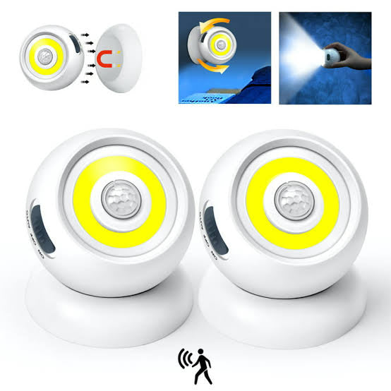 COB adjustable spotlight with sensor (Battery powered)