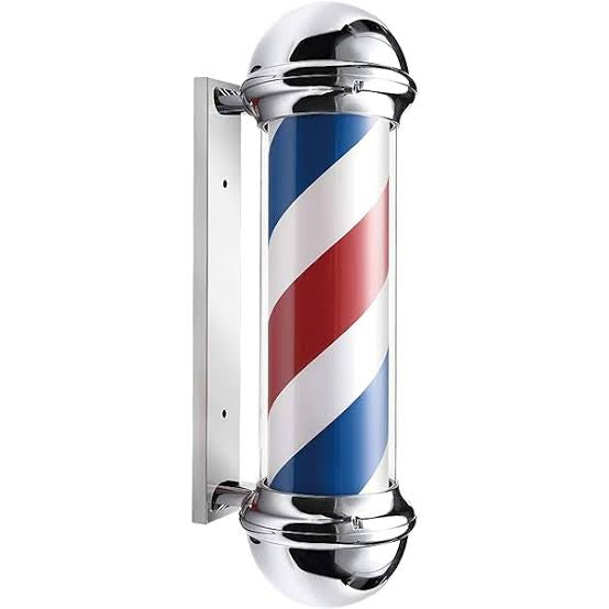 Barber shop/Salon rotating light pole (wall mounted-plug in)