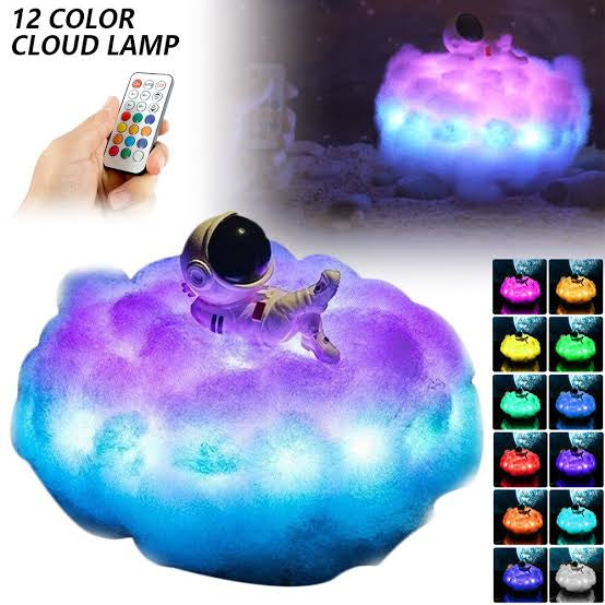 Astro cloud table lamp with remote