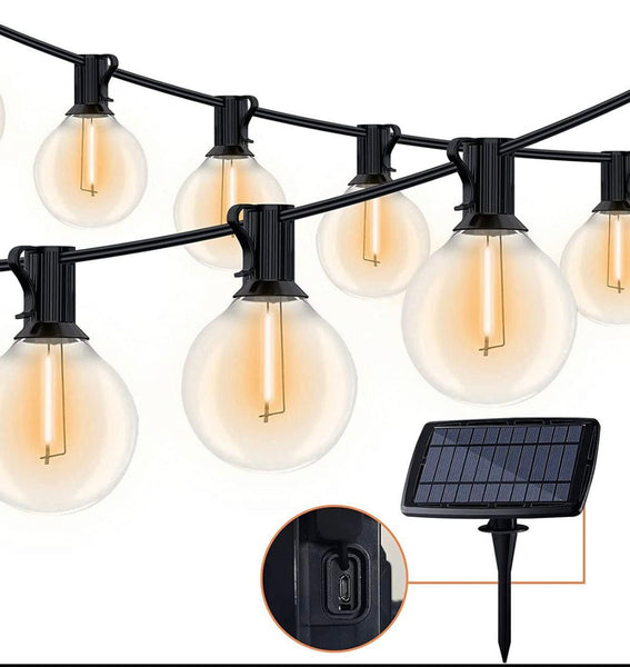 25FT G40 Solar outdoor string light with Backup charging port Nairobi