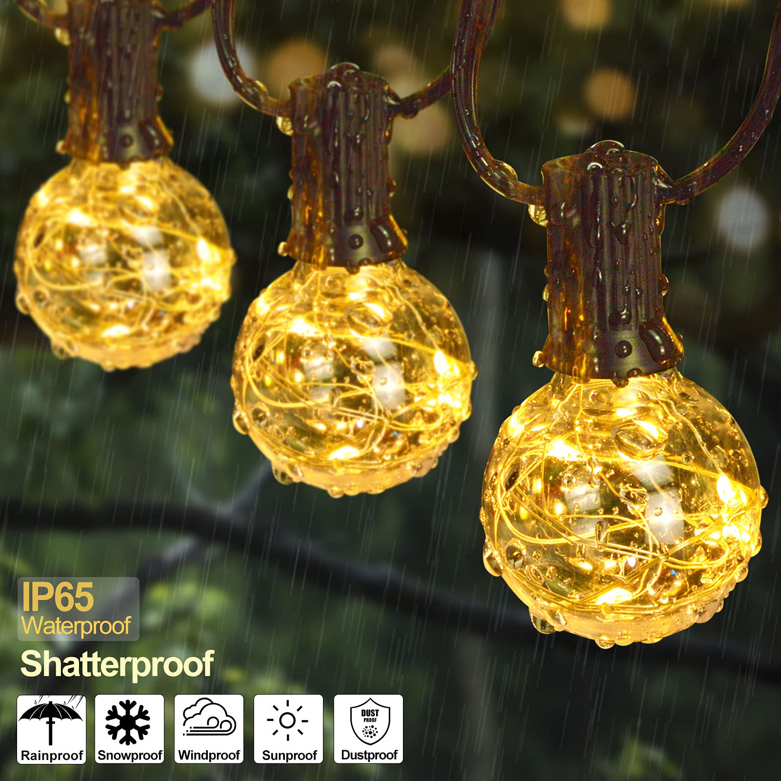 35FT G40 Electric Fairy Bulb String Lights
