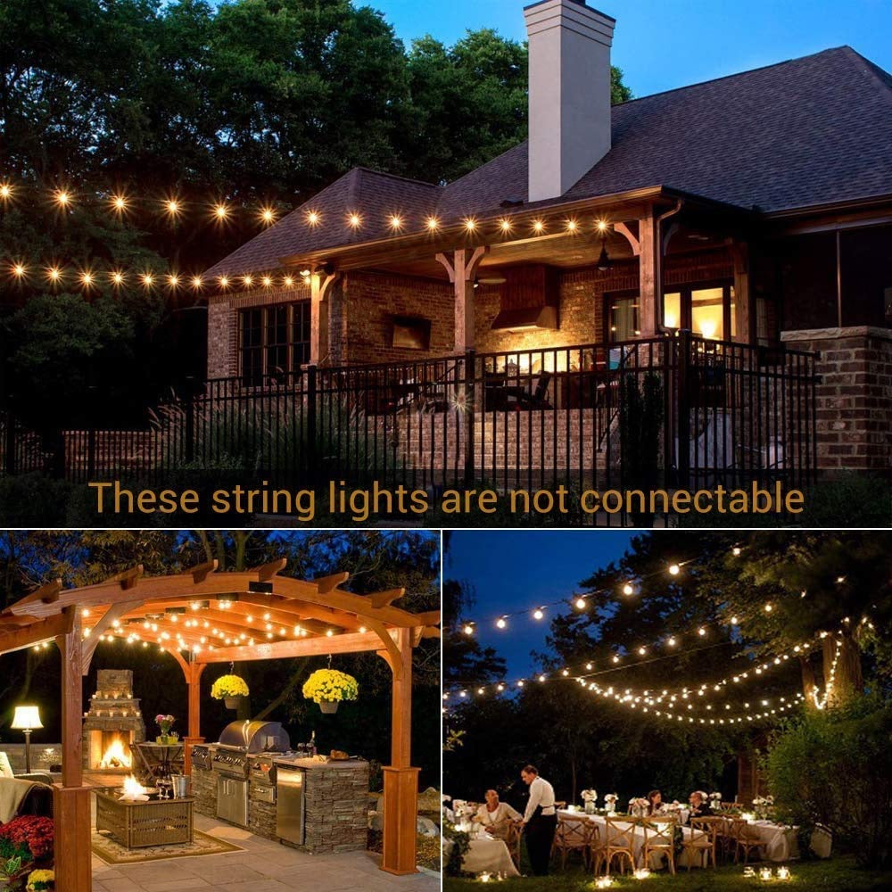 35FT G40 Electric Fairy Bulb String Lights