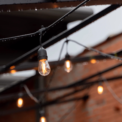 48FT S14 Solar string Light with Backup charging port