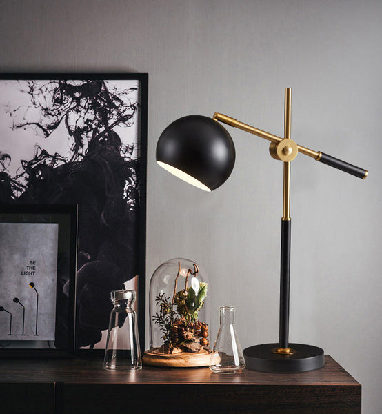 Black and Gold Desk Lamp Nairobi Lights