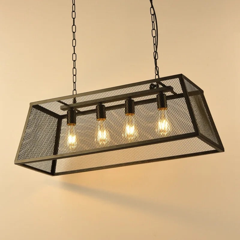 Iron Cage Chandelier
