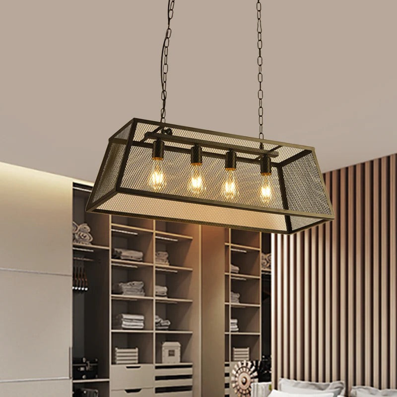 Iron Cage Chandelier