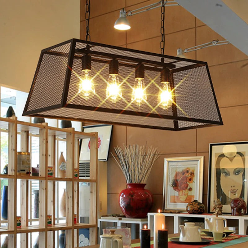 Iron Cage Chandelier