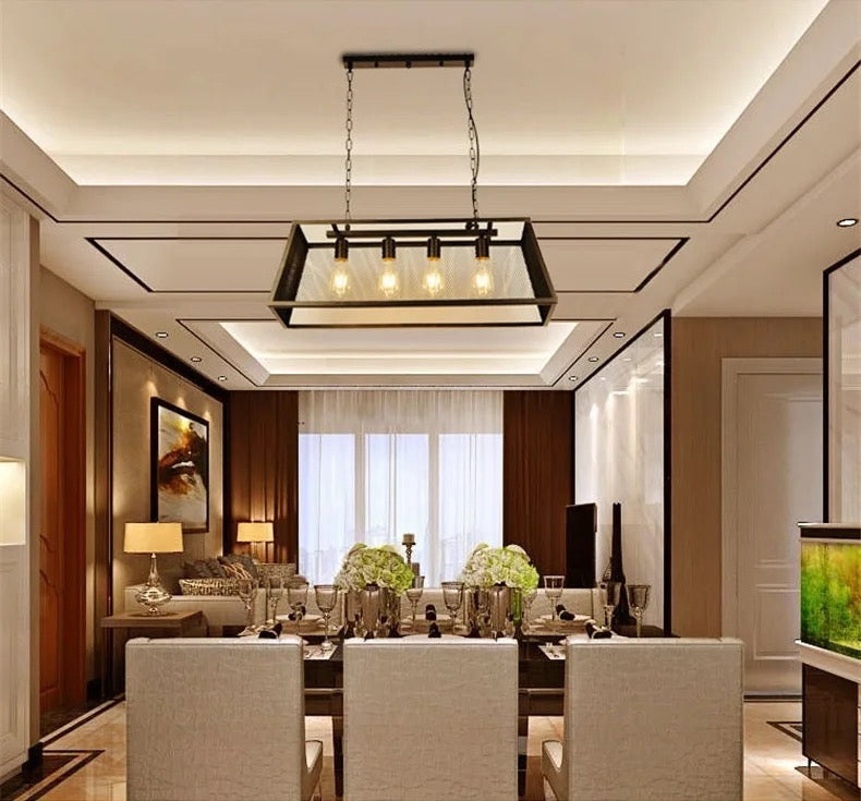 Iron Cage Chandelier
