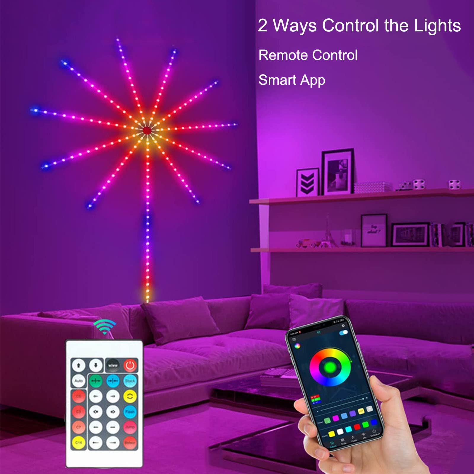 LED fireworks light strip