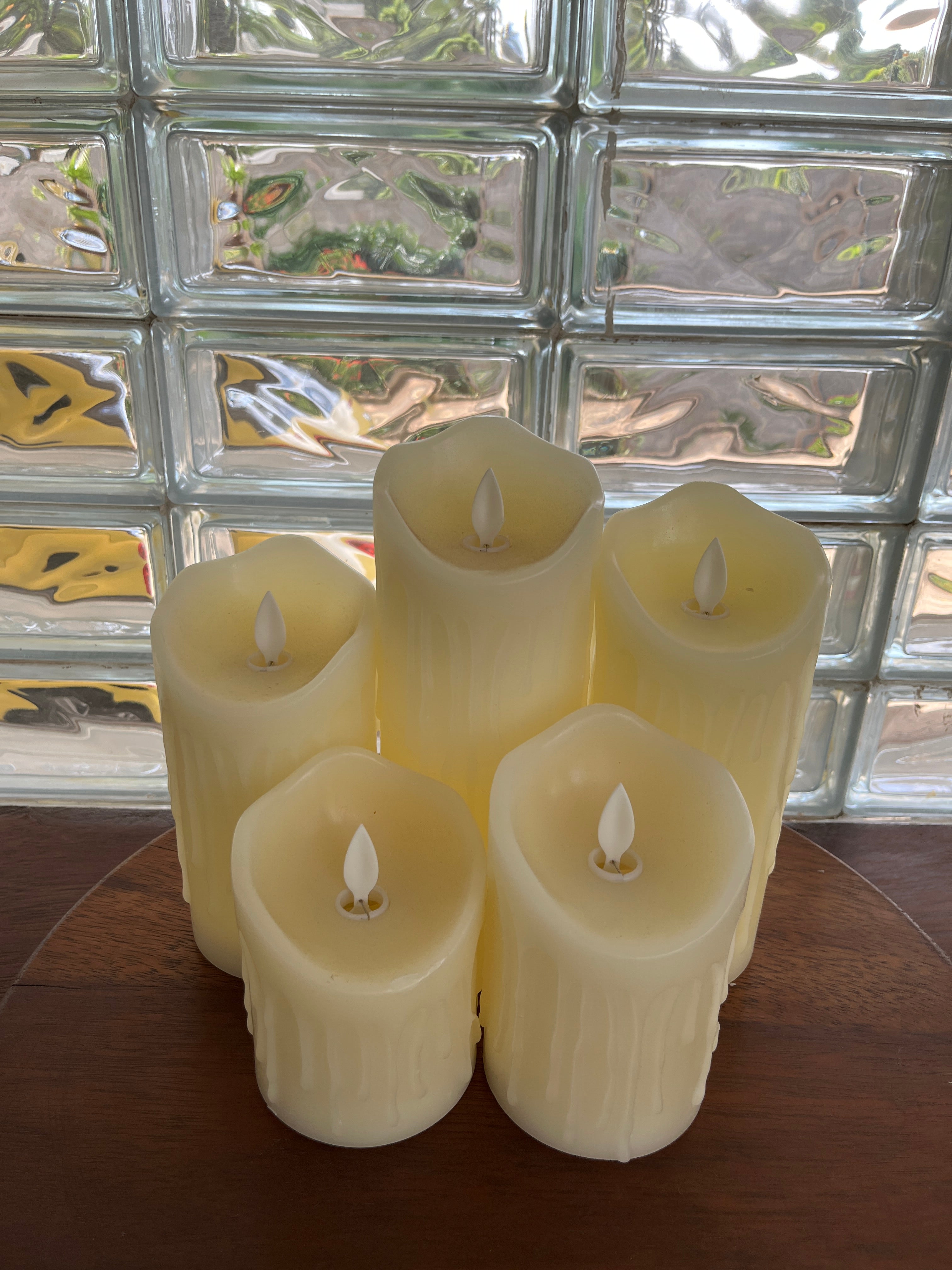 Pack of 5 Realistic Candles