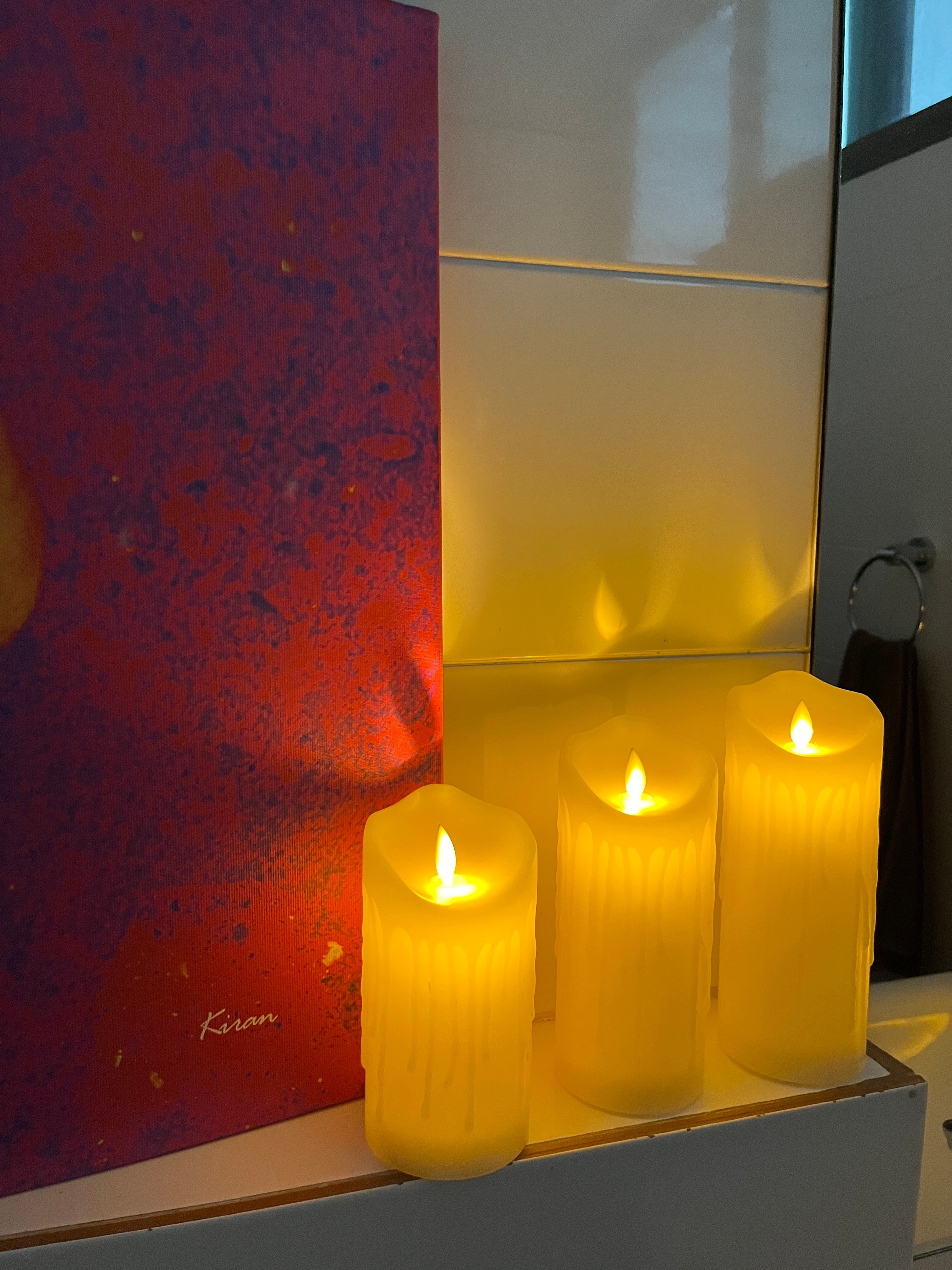 Pack of 5 Realistic Candles