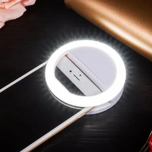 Phone clip ring light