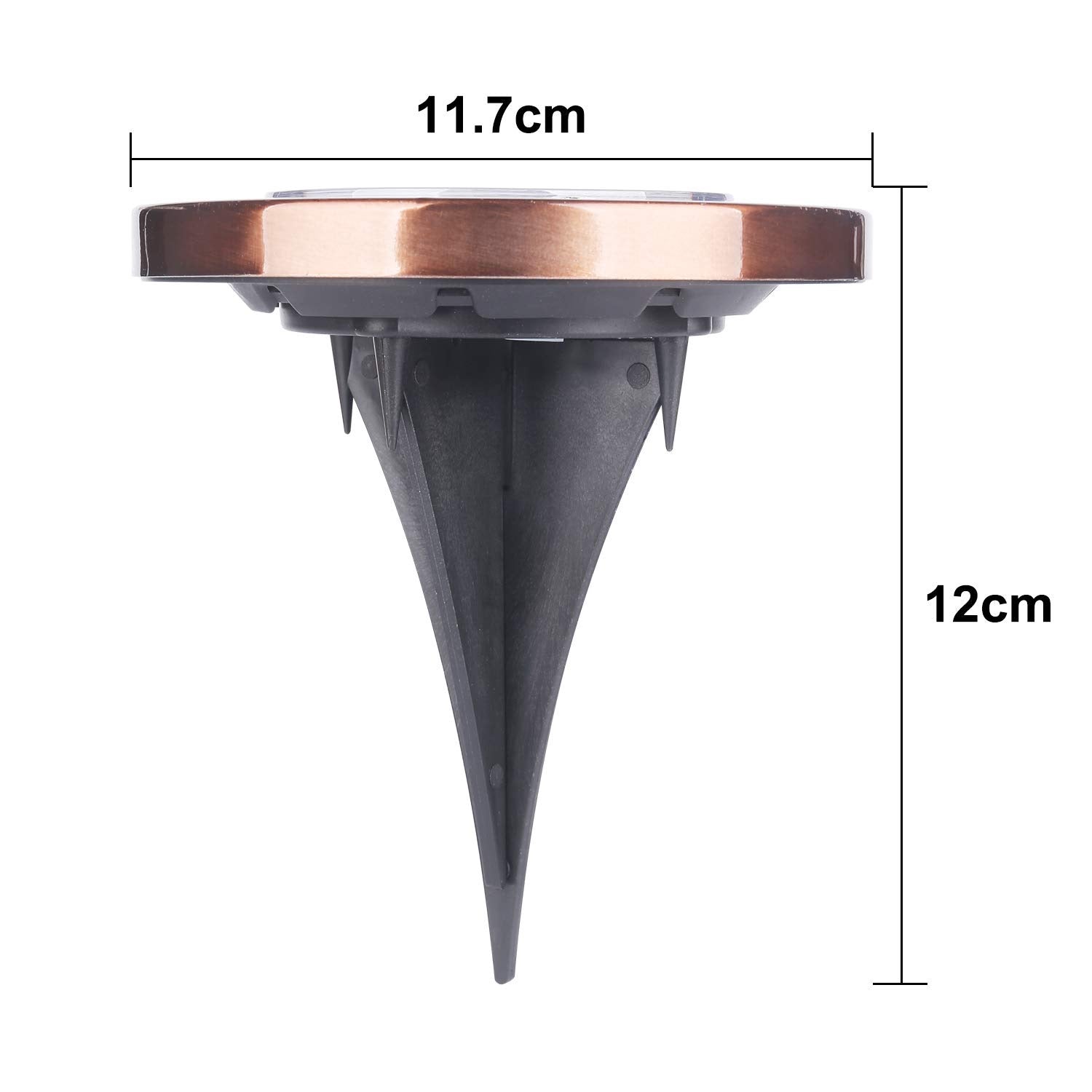 Solar Inground/Pathway Light Bronze Finish