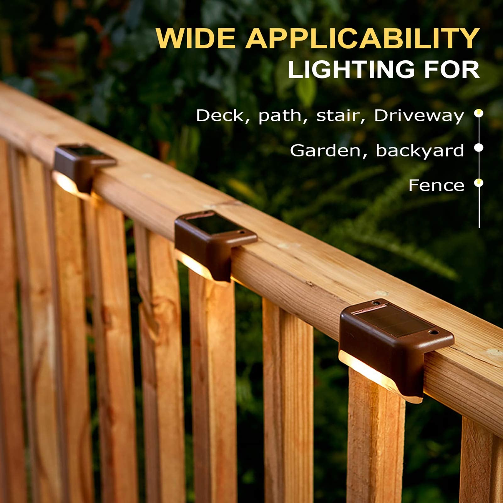 Solar edge light Brown Finish