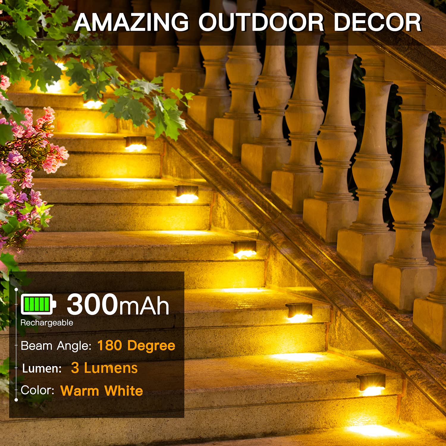Solar edge light Brown Finish