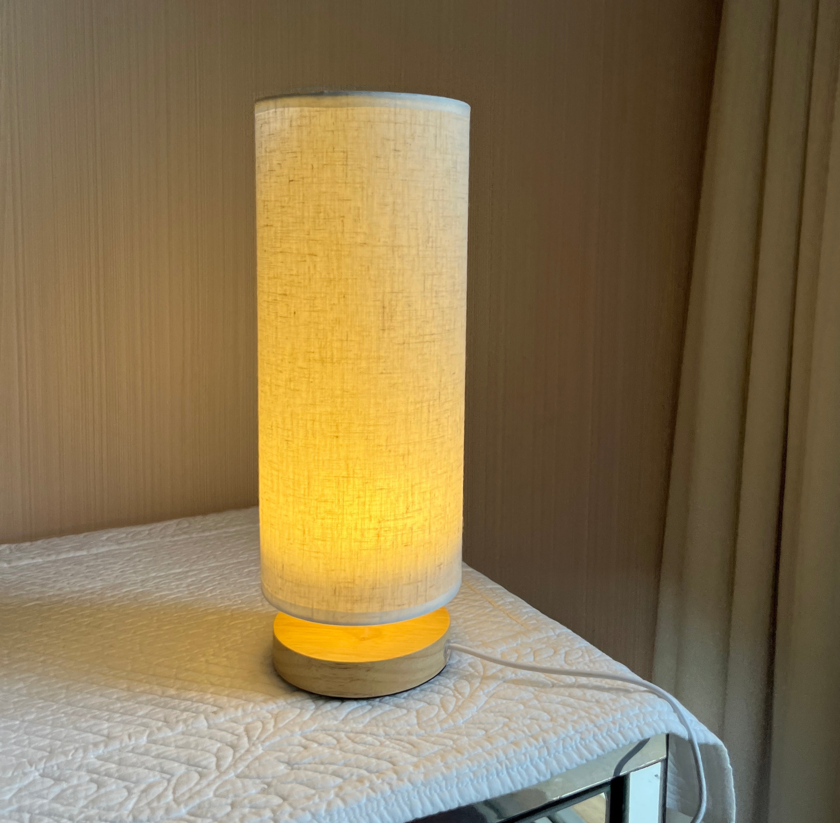 Tall Round Dimmable Table Lamp LED