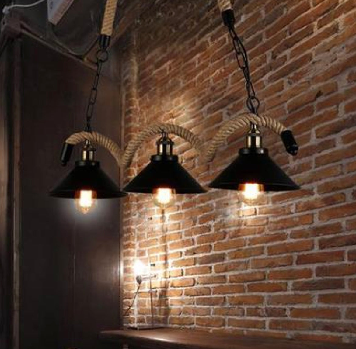 Three head rustic chandelier