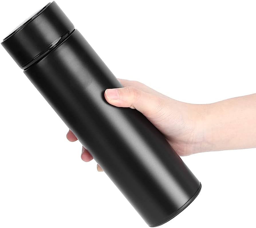 Black thermos stainless steel