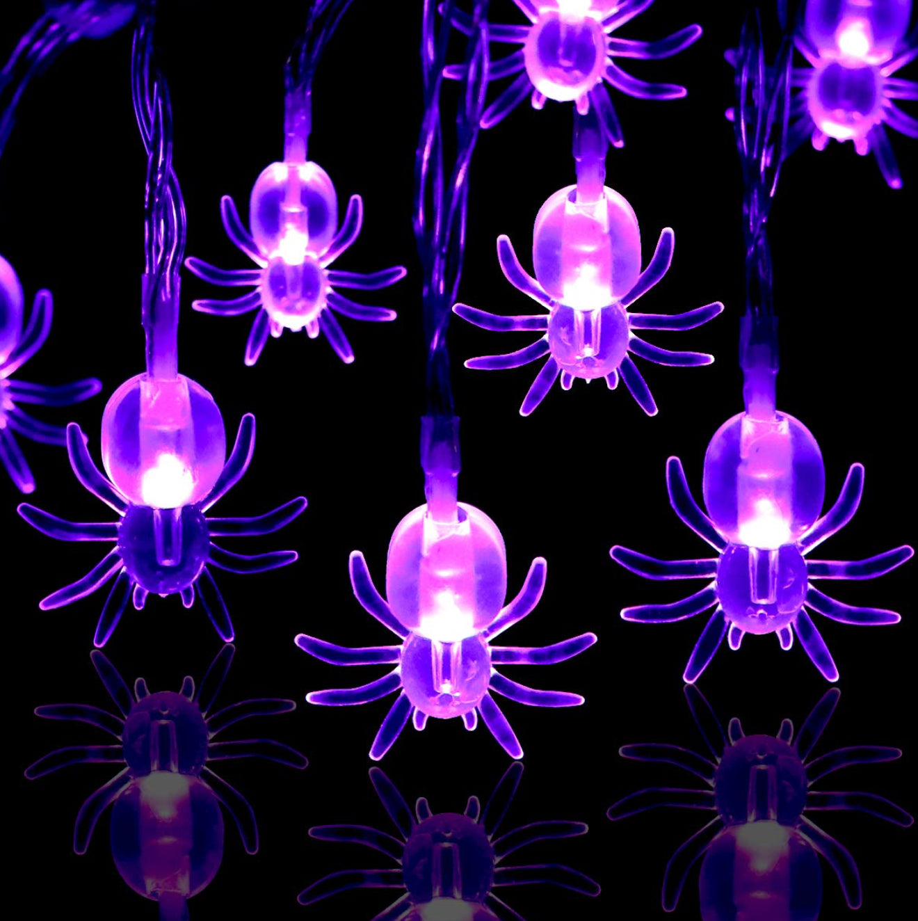 Spider halloween lights 3 meters