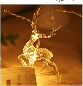 Reindeer Christmas fairy lights 10 meters