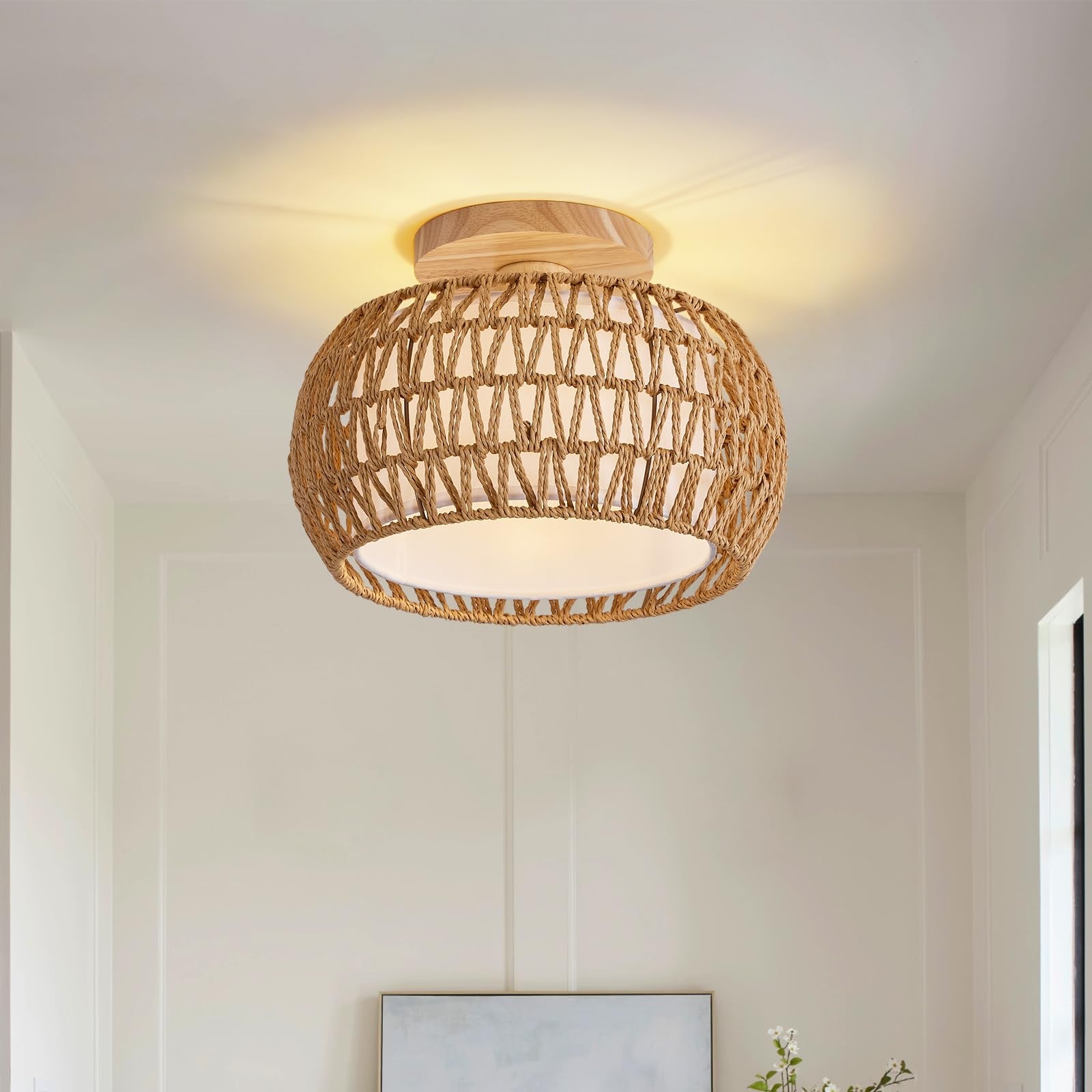 Bamboo ceiling light #0501