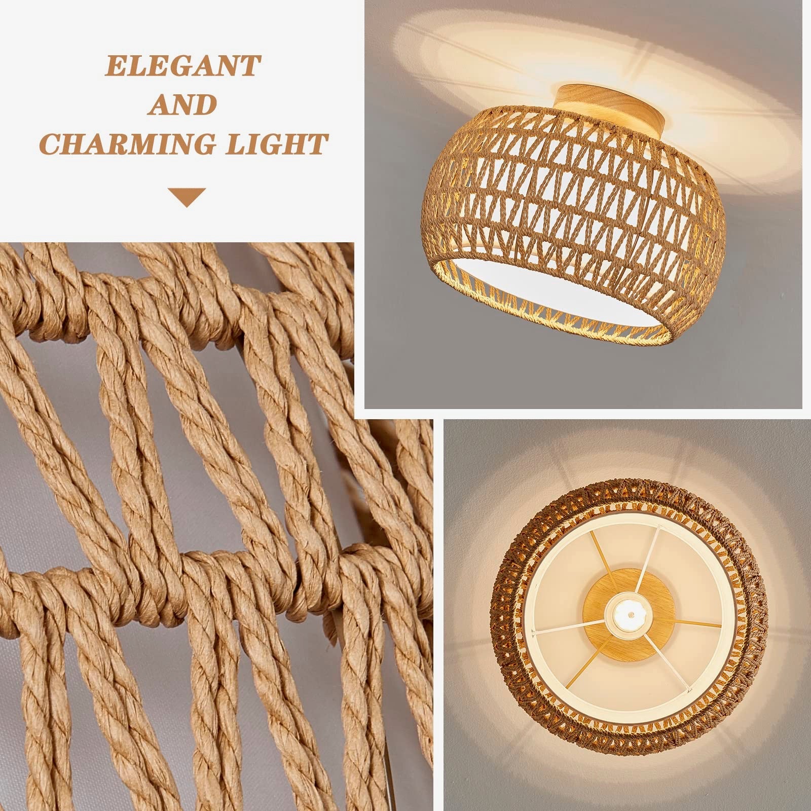 Bamboo ceiling light #0501