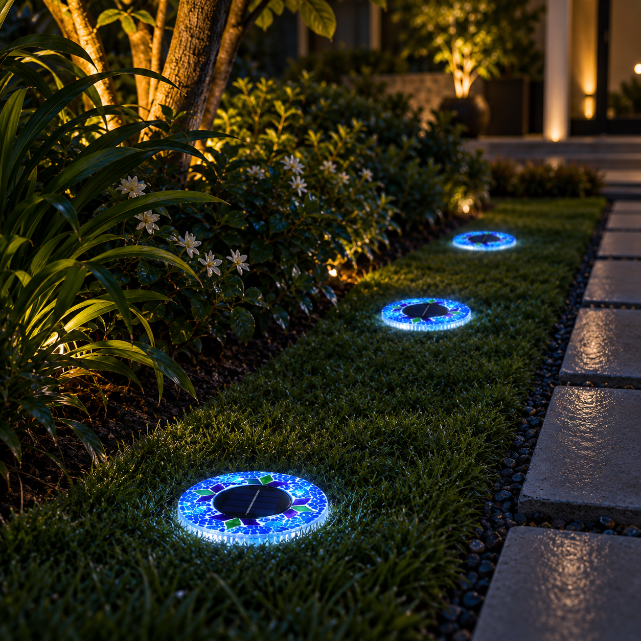 Solar inground Blue Mosaic (4 pack) (Copy)