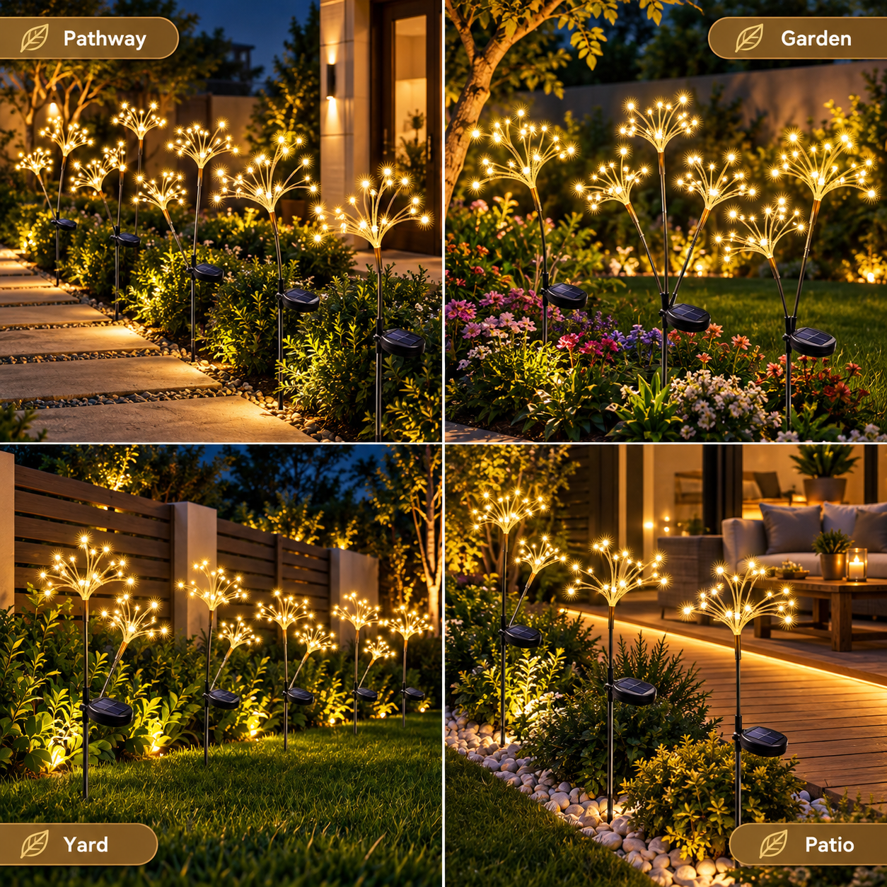 Solar Starburst Stake Light (3 pack)