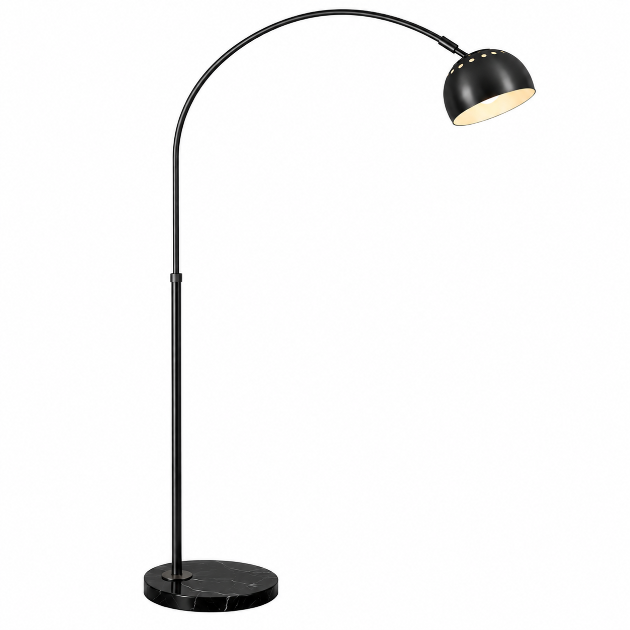 Black arch floor lamp
