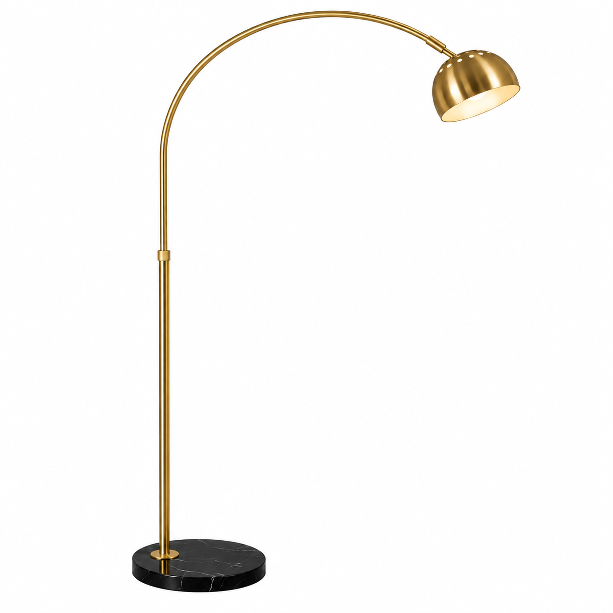Gold arch floorlamp