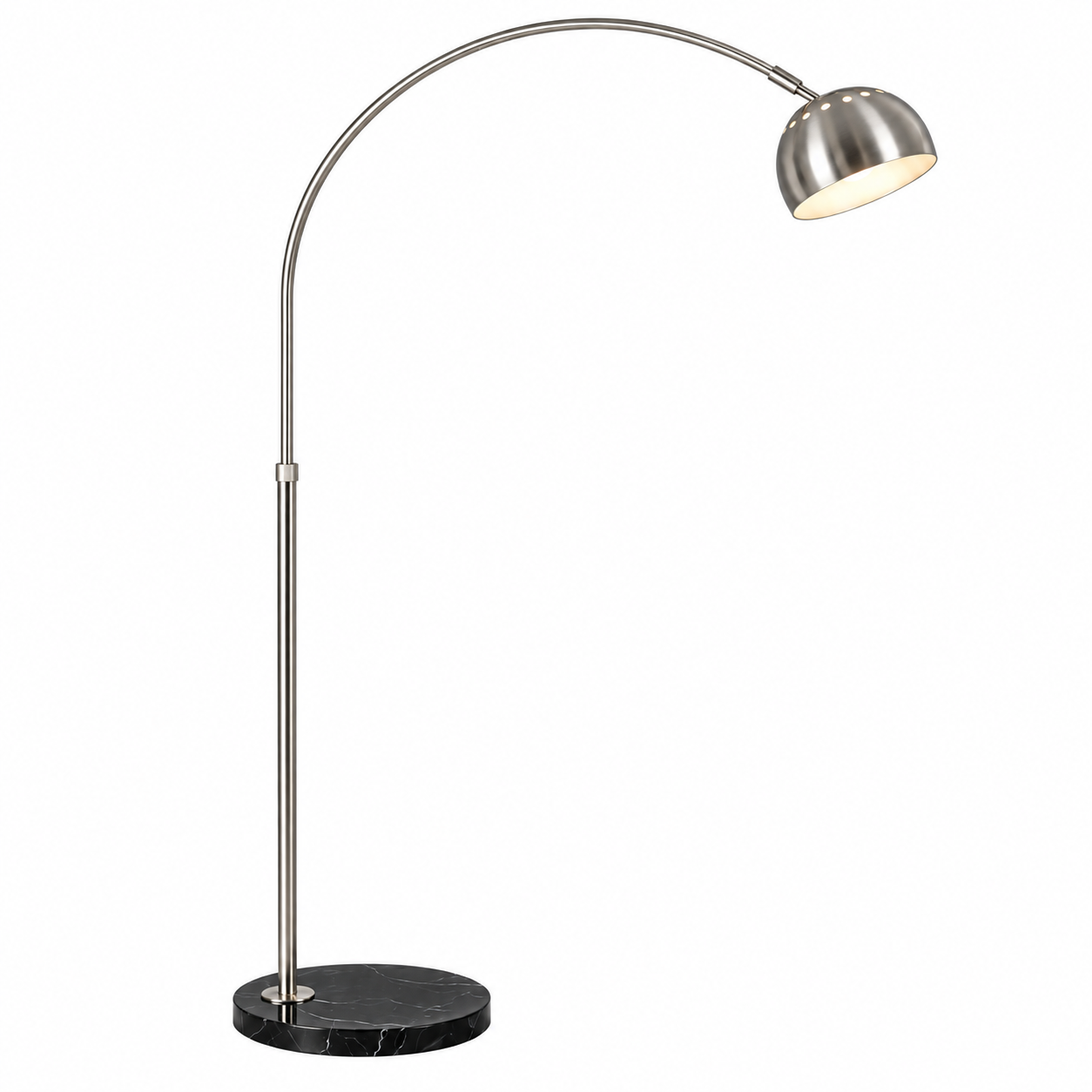 Silver arch floorlamp