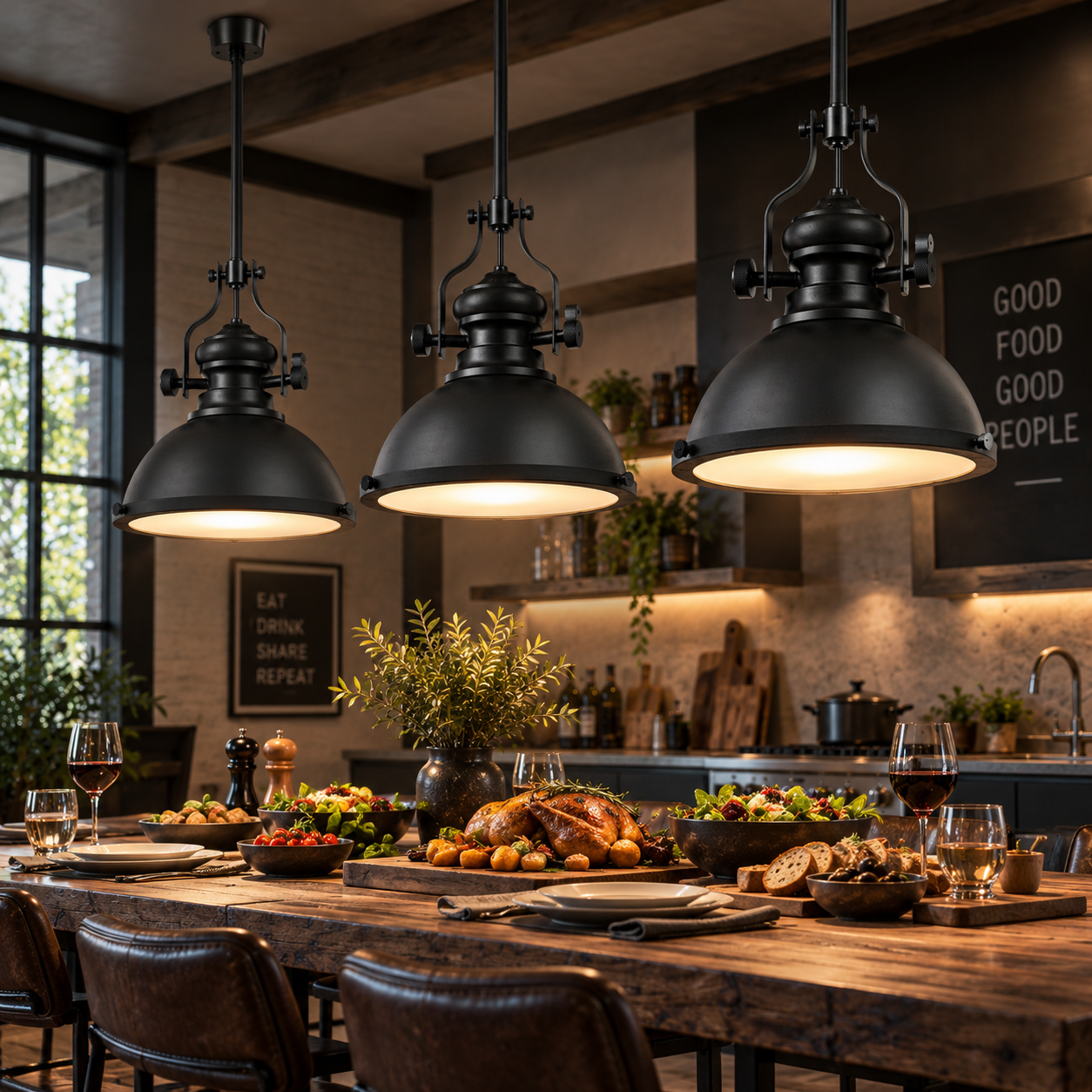 Industrial diffused pendant