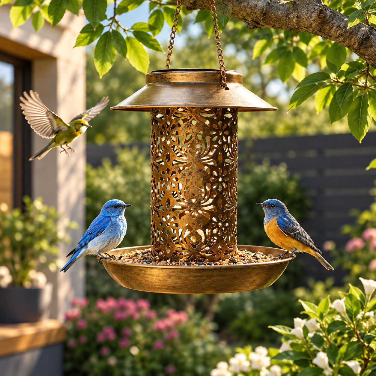 Solar Bird Feeder