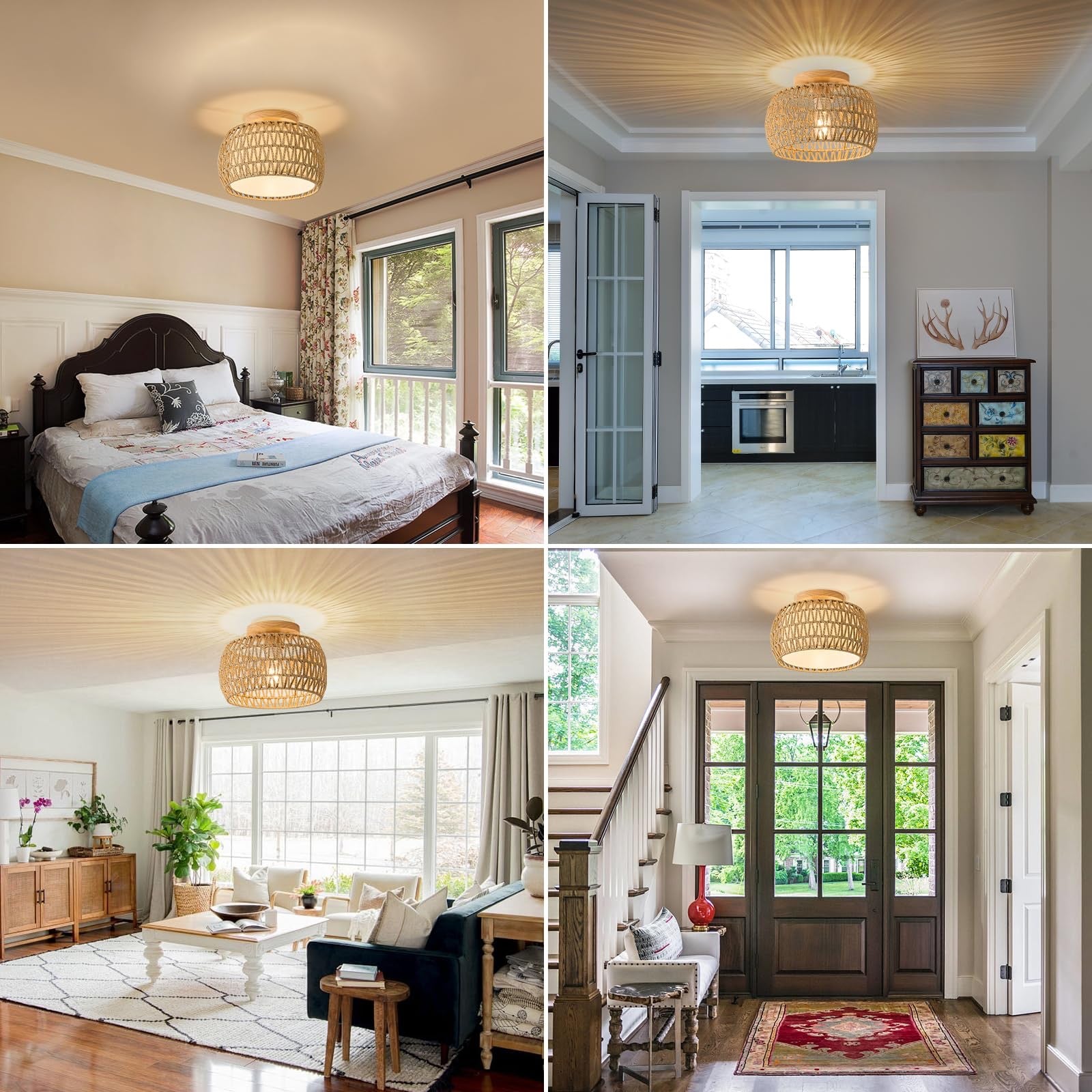 Bamboo ceiling light #0501